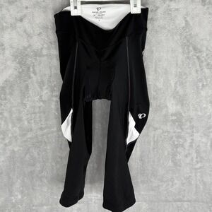 Pearl Izumi Women Cycling Capri 14" Bike Pants Black White Padded Small